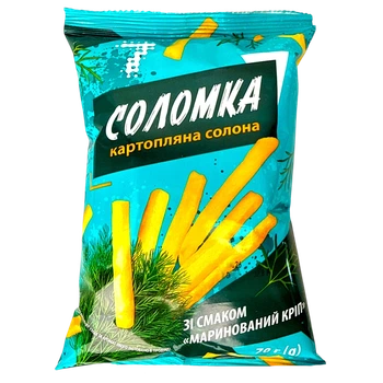 Соломка картопляна "7" зі смаком Маринований кріп 70 г
