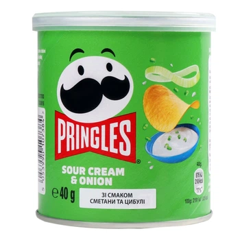 Чипси Pringles Сметана та цибуля 40 г