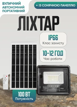 Компактний дисковий світлодіодний світильник на сонячній панелі 100 Вт 60 LED підвісний кемпінговий ліхтар з пультом та датчиком руху автономне освітлення для риболовлі над столом