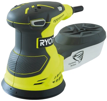 Шліфмашина ексцентрикова RYOBI ROS300 з набором шліфувального паперу 300 Вт (5133001144)