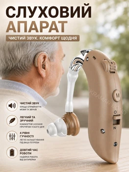Слуховий апарат акумуляторний New style 211 Підсилювач завушний із цифровим чіпом 373234497
