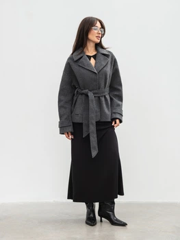 Пальто «Фельт» ROMASHKA Темно-серый, L/XL, 20478