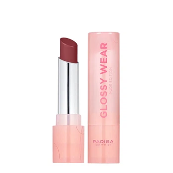 Помада для губ зволожуюча Parisa PGW-06 Lipstick Glow Wear №606 Холодний Коричневий, 3,2 г