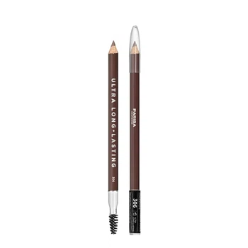 Олівець для брів зі щіточкою Parisa Eyebrow Pencil №306 Шоколадно-коричневий, 1,5 г