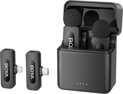 Беспроводной микрофон BOYA BY-V3 Combo Type-C/Lightning — профессиональный звук