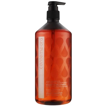 Розгладжуючий шампунь Contempora Сяючий оксамит з маслом Аргана і обліпихи Velvet Shampoo 1000 мл