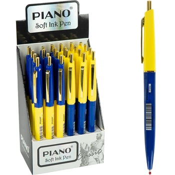Ручка масляна автоматична 0,7 мм PIANO PT-056 синя