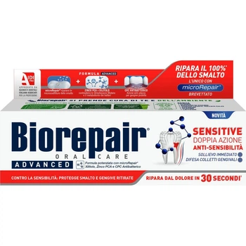 Зубна паста Biorepair Advanced Sensitive Doppia Azione 75 мл (8017331097175)