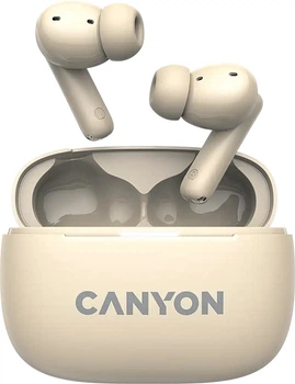 Наушники Canyon OnGo TWS-10 ANC ENC Beige (CNS-TWS10BG)