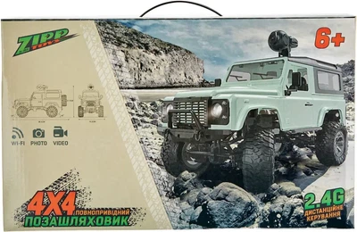 Машинка детская ZIPP Toys 4x4 полноприводный внедорожник с видеокамерой на радиоуправлении желтая Зеленый,