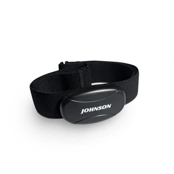 Нагрудный датчик пульса Johnson 3-в-1, ANT+/Bluetooth/5,3 кГц, черный