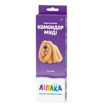 Набор пластилина Лiпака Собаки-друзья: Командор Муди 30149-UA01