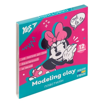 Пластилин Yes Minnie 12 цветов 240 г ,540595