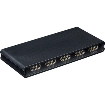 Коммутатор PowerPlant HDMI 2.0 5х1 с ИК-пультом дистанционного управления (HDSW5X1)