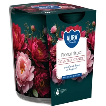 Свчічка ароматична Aura (Bispol) Квітковий ритуал (27280)