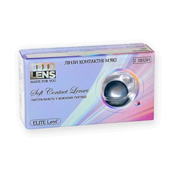 Сині контактні лінзи з діоптріями ELITE Lens Міраж Блу 2 шт. -1.50