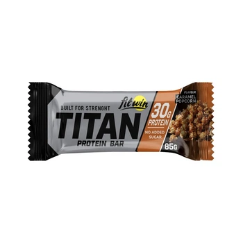 Батончик FitWin Titan Bar, 85 грамм - Карамельный попкорн