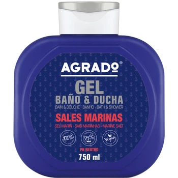 Гель для душу і ванни Agrado Marine Salts Морська сіль 750 мл