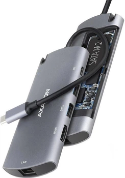 Док-станция AXAGON HMC-6M2 Grey
