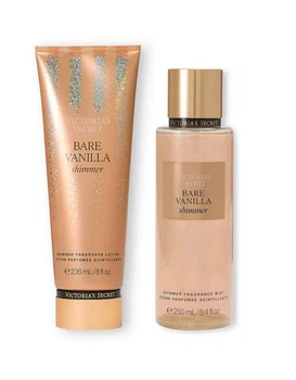 Парфюмированный набор для тела Bare Vanilla Shimmer от Victoria’s Secret 1159828117 (Коричневый 236 ml/250 ml)