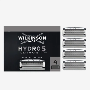 Сменные картриджи (кассеты лезвия) для бритья Wilkinson Sword Hydro 5 ULTIMATE skin gidration - 4 шт