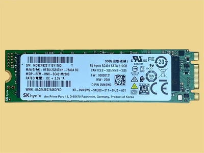 SSD диск SK Hynix M.2 2280 Sata 512Gb (HFS512G39TNH-73A0A). Б/В