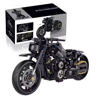 Конструктор мотоцикл Raceforge Harley Davidson черный 538 деталей