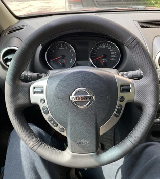 Чехол-Оплетка на руль из натуральной кожи для Nissan Qashqai/ Rogue