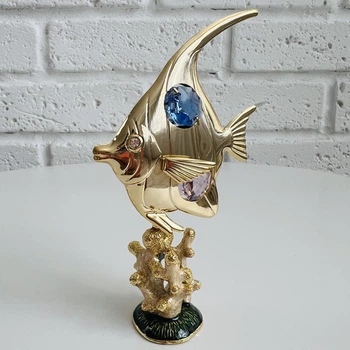 Фигурка с камнями Swarovski Рыбка-Луна 12 см 160053