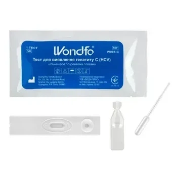Тест для выявления Гепатита C (HCV) WONDFO W005-C, 25 тестов