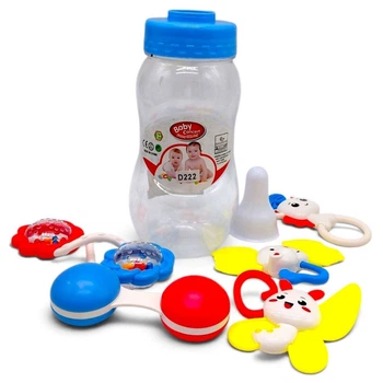 Набор погремушек в колбе 5 шт р.10x10x27 см YG Toys D222