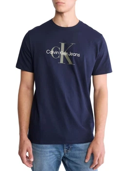 Футболка хлопковая длинная мужская Calvin Klein 180990011 XL Синяя (1161618926)