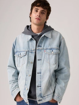 Джинсовая куртка мужская Levi`s 762309572 L Голубая (1161671300)
