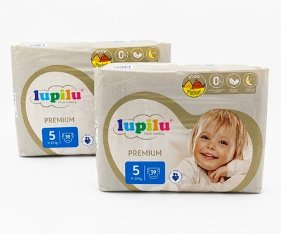 Підгузки памперси Lupilu Premium Розмір 5 (11-23 кг) 78 шт набір 2 упаковки по 39 шт