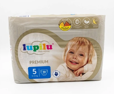 Підгузки памперси Lupilu Premium Розмір 5 (11-23 кг) 39 шт