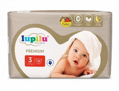 Підгузки памперси Lupilu Premium Розмір 3 (4-9 кг) 54 шт