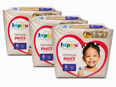 Підгузки-трусики Lupilu Premium Pants Розмір 6 (15+ кг) 96 шт набір 3 упаковки по 32 шт