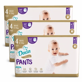 Підгузки-трусики Dada Pants Розмір 4 (8-15 кг) 138 шт набір 3 упаковки по 46 шт