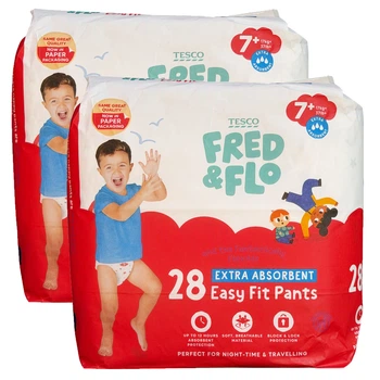 Подгузники - трусики Fred & Flo размер 7+ (17+ кг), 56 шт