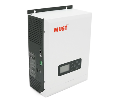 Гибридный инвертор MUST PV18-3024VMPK, 3000W, 24V, ток заряда 20/30A, 230V/13A, MPPT (60А, 145 Vdc), 272x355x100 мм, 7.8 кг