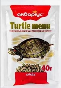 Корм для риб Акваріус Меню д/черепах 40г
