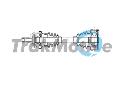 Приводний вал TRAKMOTIVE 30-1927 Skoda Octavia, Superb; Audi Q3, TT, A3; Volkswagen Passat, Tiguan, Golf, CC 1K0501203A, 1K0501203AX, 1K0501203D