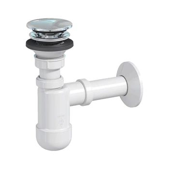 Сифон для умывальника Prevex Preloc PR3-C4N35-002 телескопический клик-клак