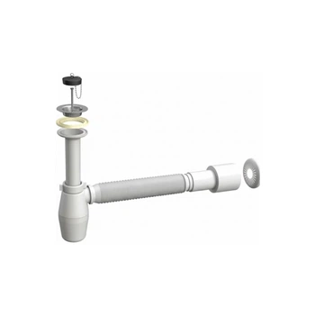 Сифон для умывальника Aqua Factory 2634UA32GR с гофрой 5/4 32 мм