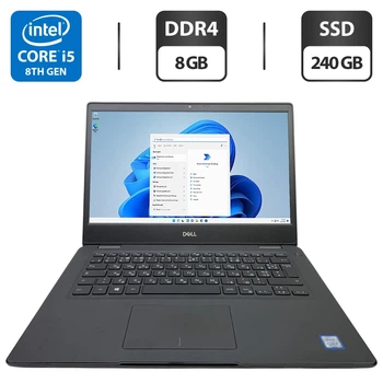 Ультрабук Б-класс Dell Latitude 3400 / 14" (1920x1080) IPS / Intel Core i5-8365U (4 (8) ядра по 1.6 - 4.1 GHz) / 8 GB DDR4 / 240 GB SSD / Intel UHD Graphics / WebCam б/у