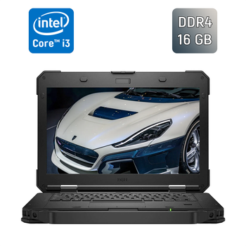 Защищенный ноутбук Dell Latitude 5420 Rugged / 14" (1920x1080) IPS / Intel Core i3-7130U (2 (4) ядра по 2.7 GHz) / 16 GB DDR4 / 256 GB SSD / Intel HD Graphics 620 / WebCam / Windows 10 б/у
