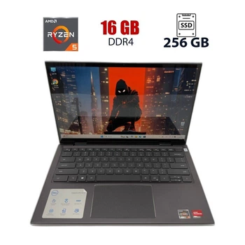 Ноутбук-трансформер Dell Inspiron 7415 2 in 1 / 14" (1920x1080) TN / AMD Ryzen 5-5500U (6 (12) ядер по 2.1 - 4 GHz) / 16 GB DDR4 / 256 GB SSD / AMD Radeon Graphics / WebCam б/у