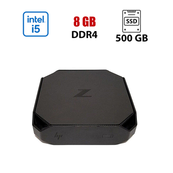 Неттоп HP Z2 Mini G3 USFF / Intel Core i5-6400 (4 (4) ядра по 2.70 - 3.3 GHz) / 8 GB DDR4 / 500 GB SSD / Intel HD Graphics P530 б/у