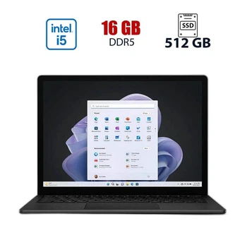 Ультрабук Microsoft Surface Laptop 5 1951 / 13.5" (1920x1080) IPS / Intel Core i5-1245U (10 (12) ядер по 1.6 - 4.4 GHz) / 16 GB DDR5 / 512 GB SSD / Intel Iris Xe / WebCam б/у