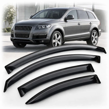 Дефлектори вікон вітровики для Audi Q7 5d 2005-2015 Скотч 3M (AMA10505) Acrylic 4 шт
